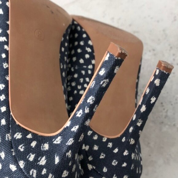 LOFT Women's Denim Speckled Pumps Size 9 - Picture 16 of 16